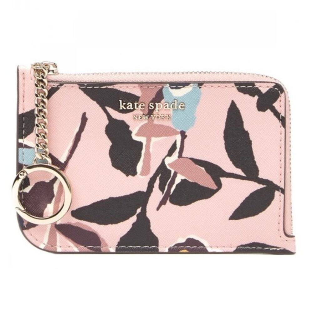 Kate Spade Cameron Paper Rose Card holder KEY